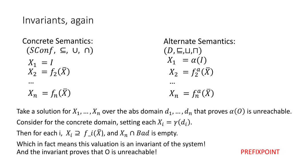 invariants again