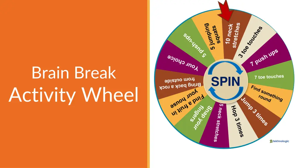 brain break activity wheel