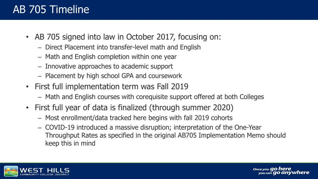 ab 705 timeline