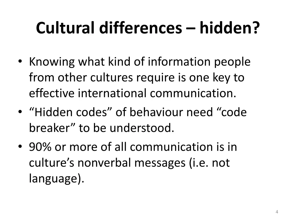 cultural differences hidden