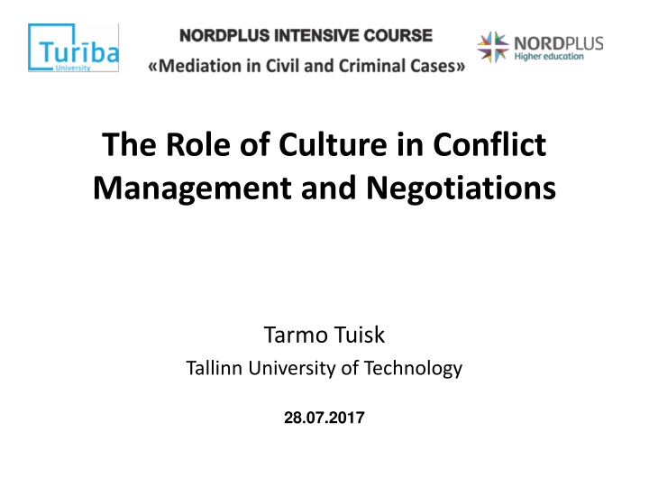 the role of culture in conflict management