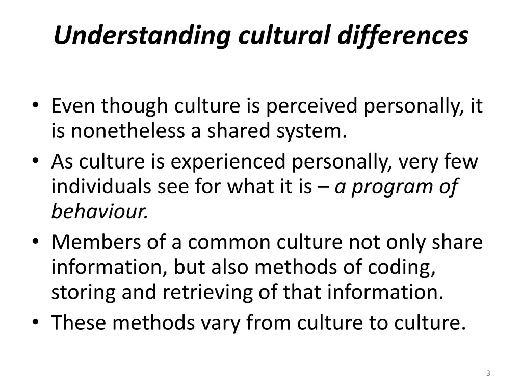 understanding cultural differences