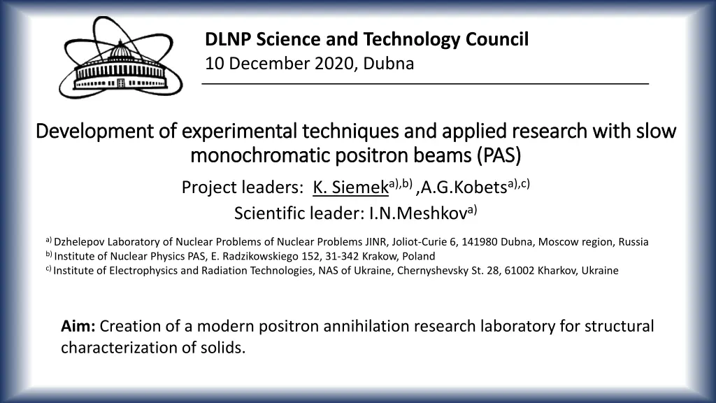 dlnp science and technology council 10 december 1