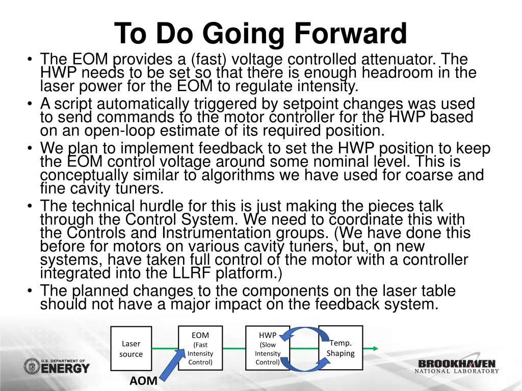 to do going forward the eom provides a fast