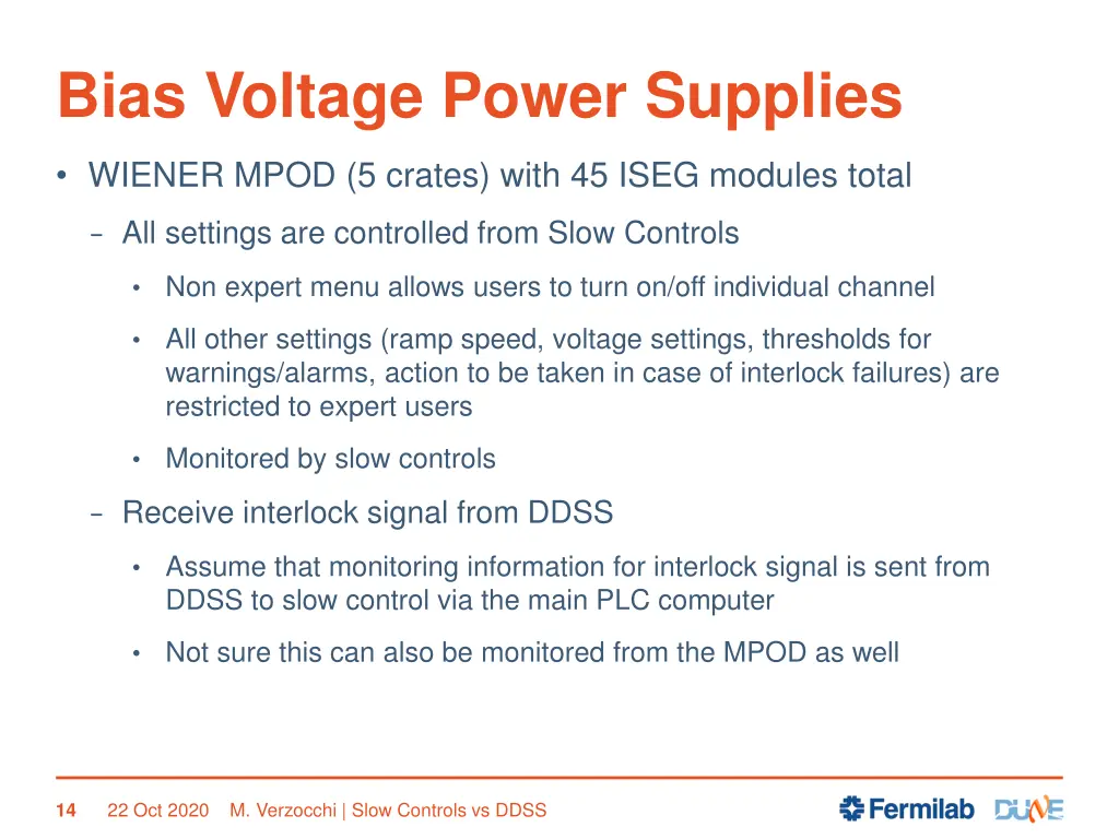 bias voltage power supplies