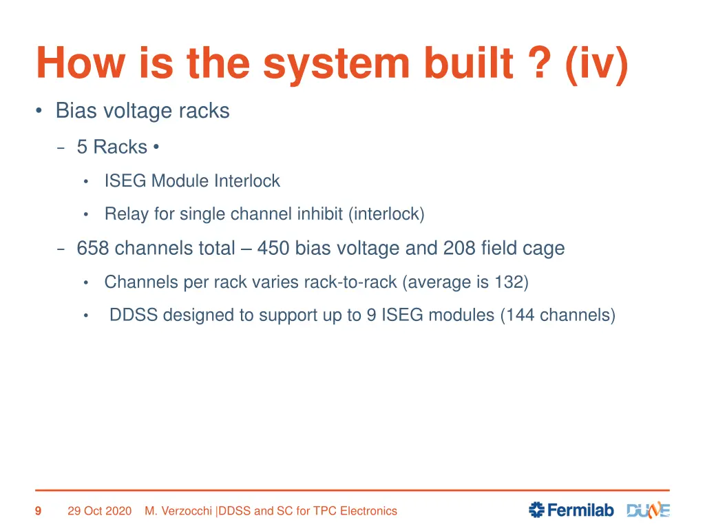 how is the system built iv bias voltage racks