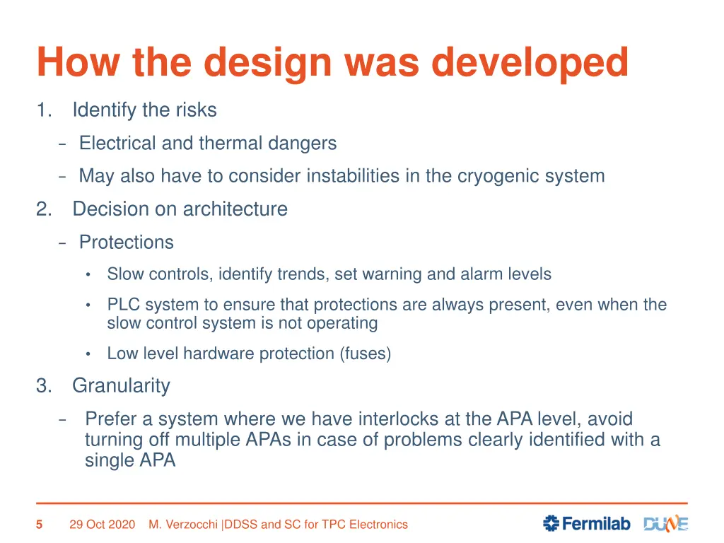 how the design was developed