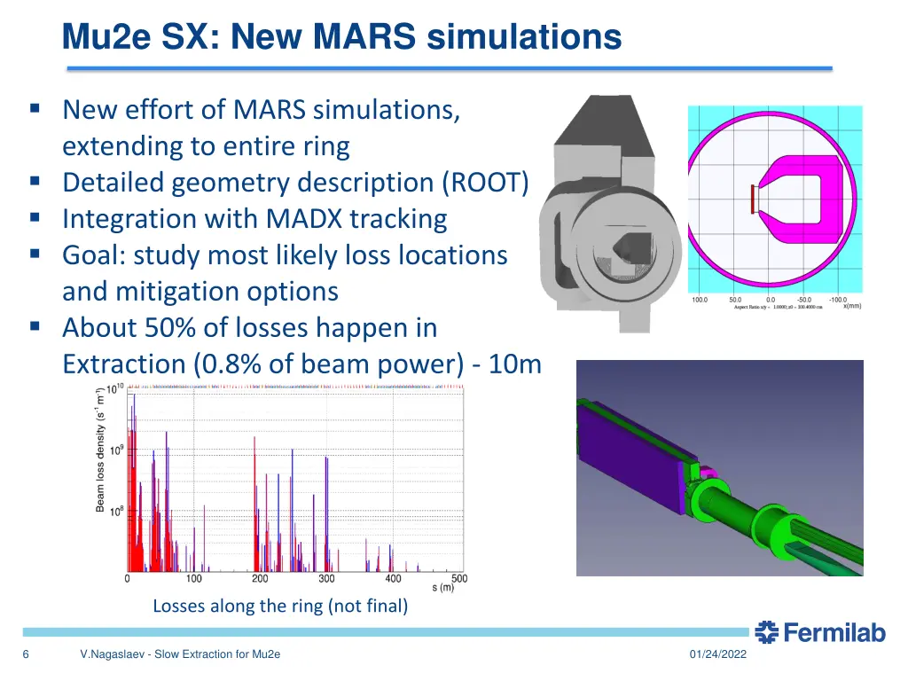 mu2e sx new mars simulations