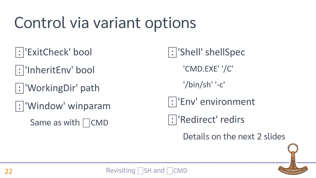 control via variant options