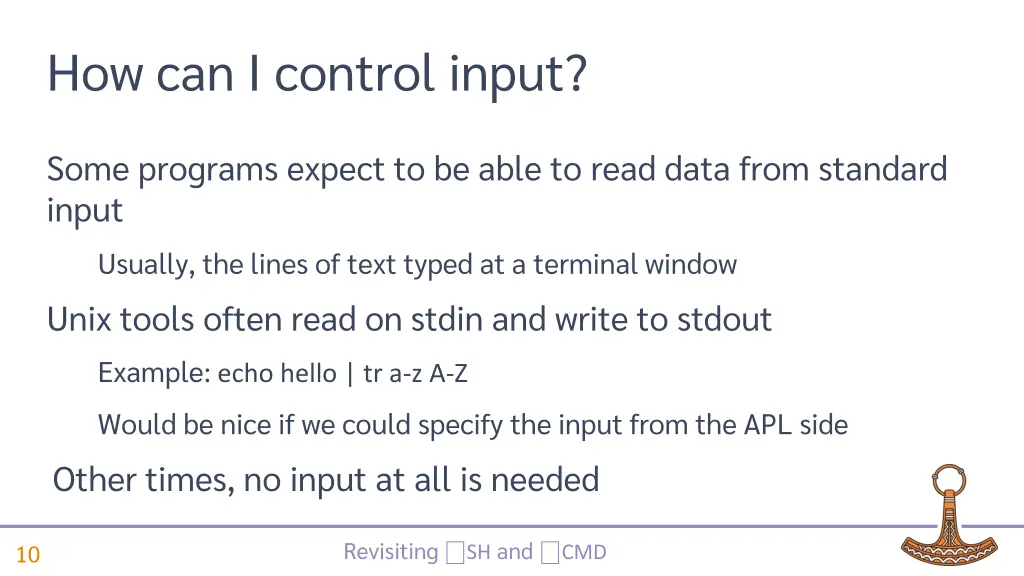 how can i control input