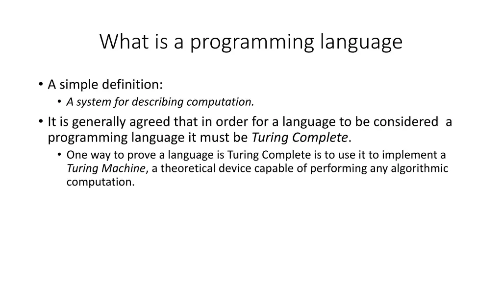 what is a programming language