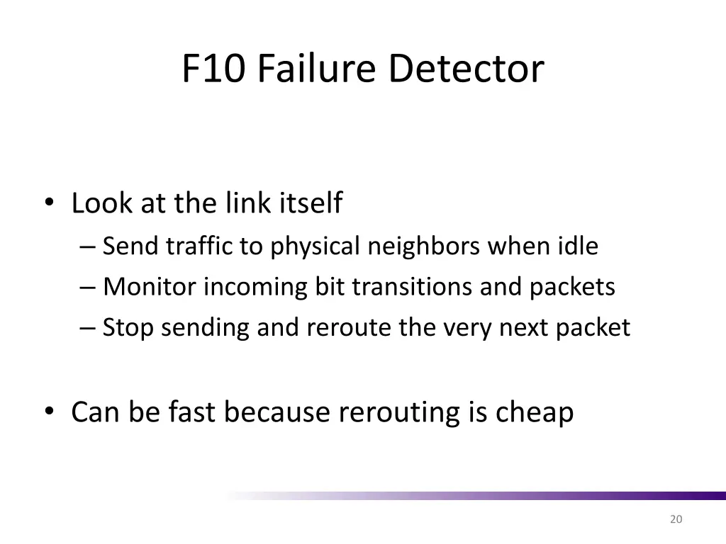 f10 failure detector