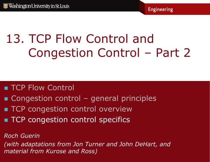 13 tcp flow control and congestion control part 2