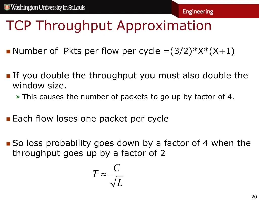 tcp throughput approximation 2