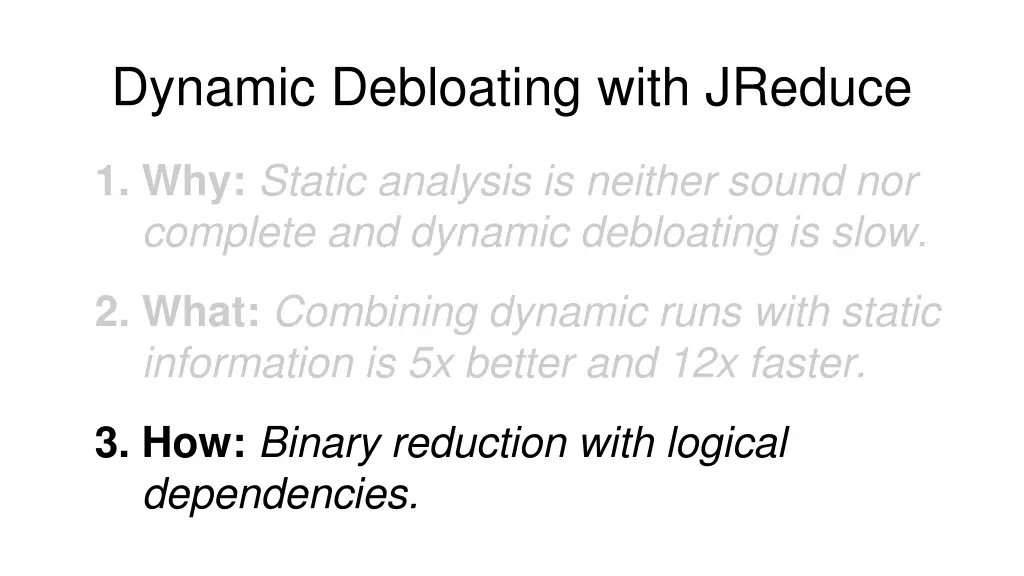 dynamic debloating with jreduce 6