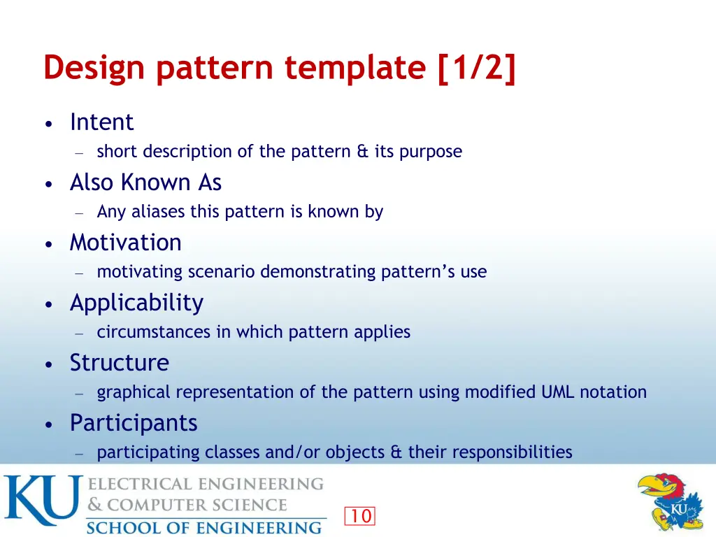 design pattern template 1 2