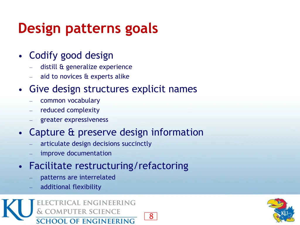 design patterns goals