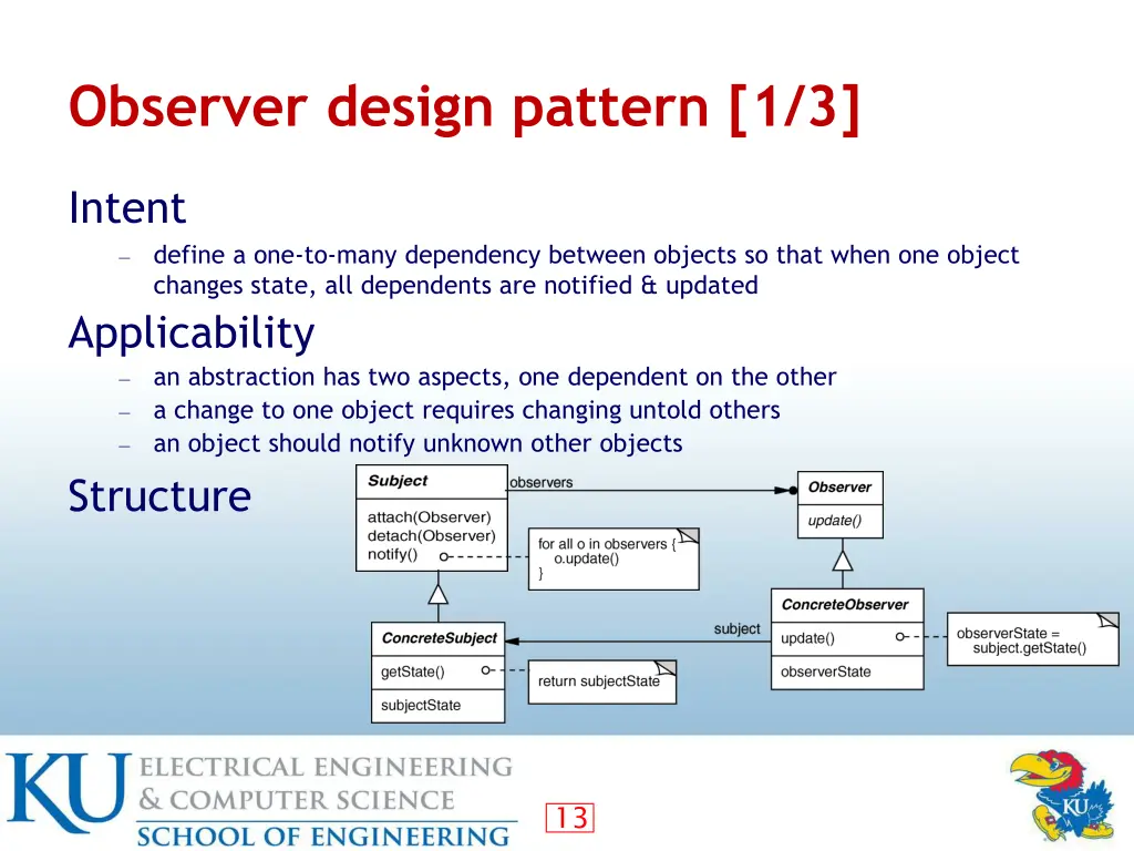 observer design pattern 1 3