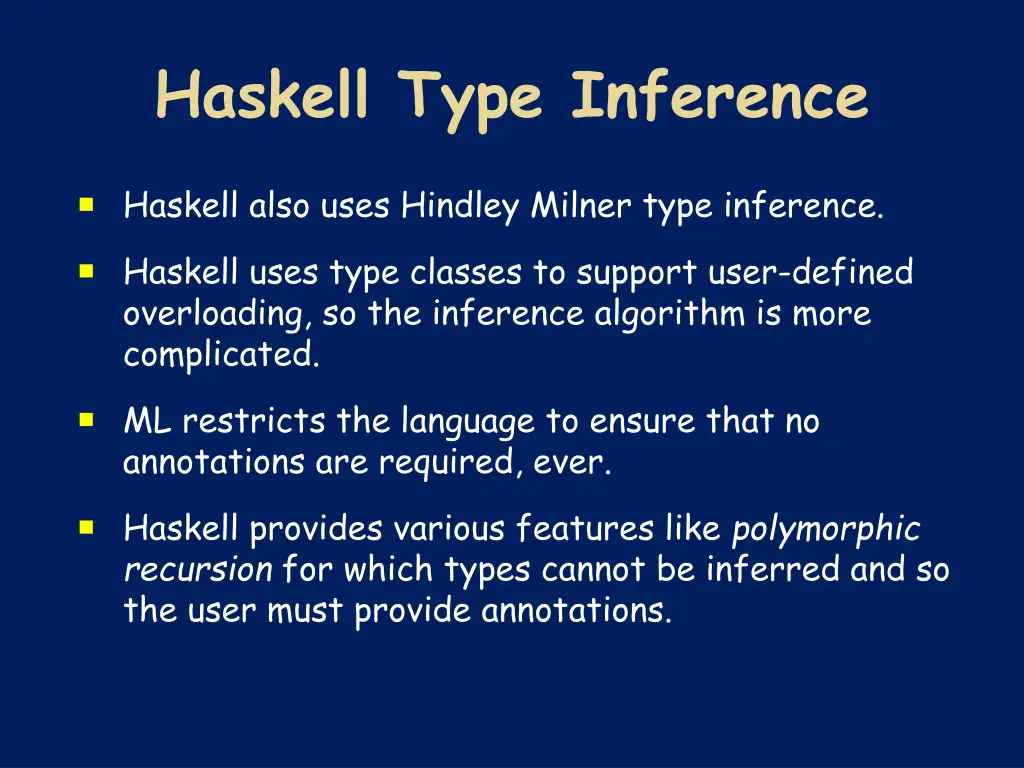 haskell type inference