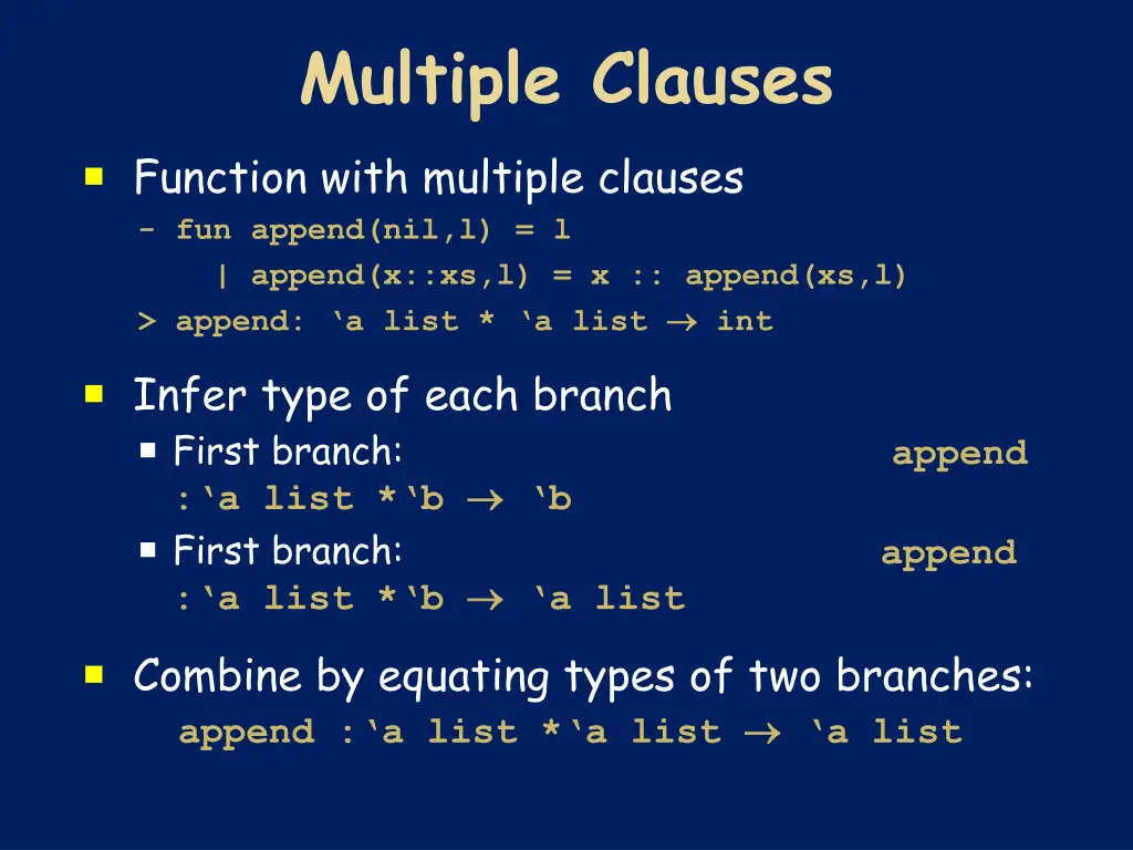 multiple clauses function with multiple clauses