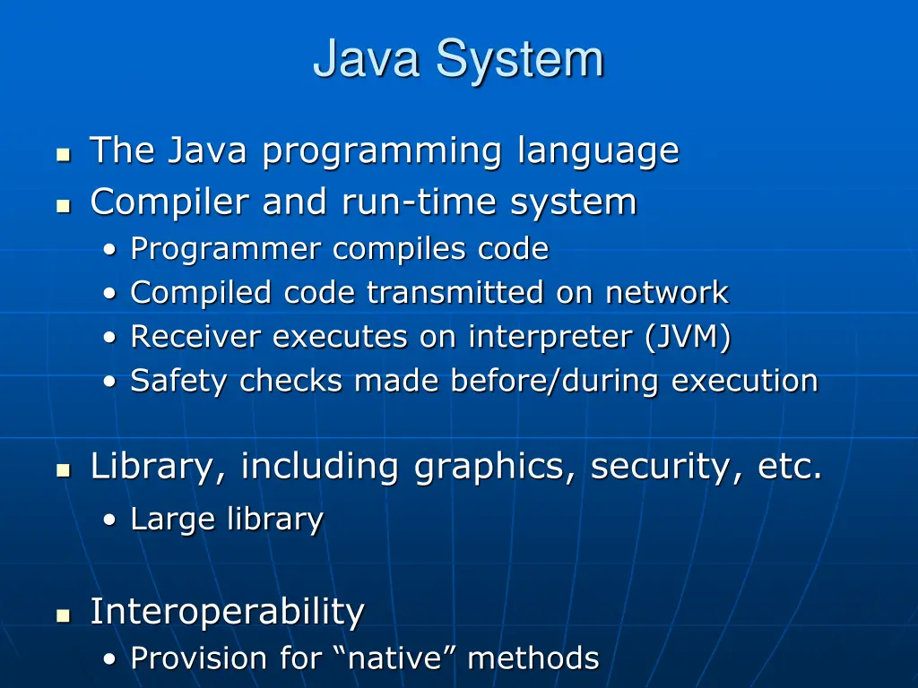 java system