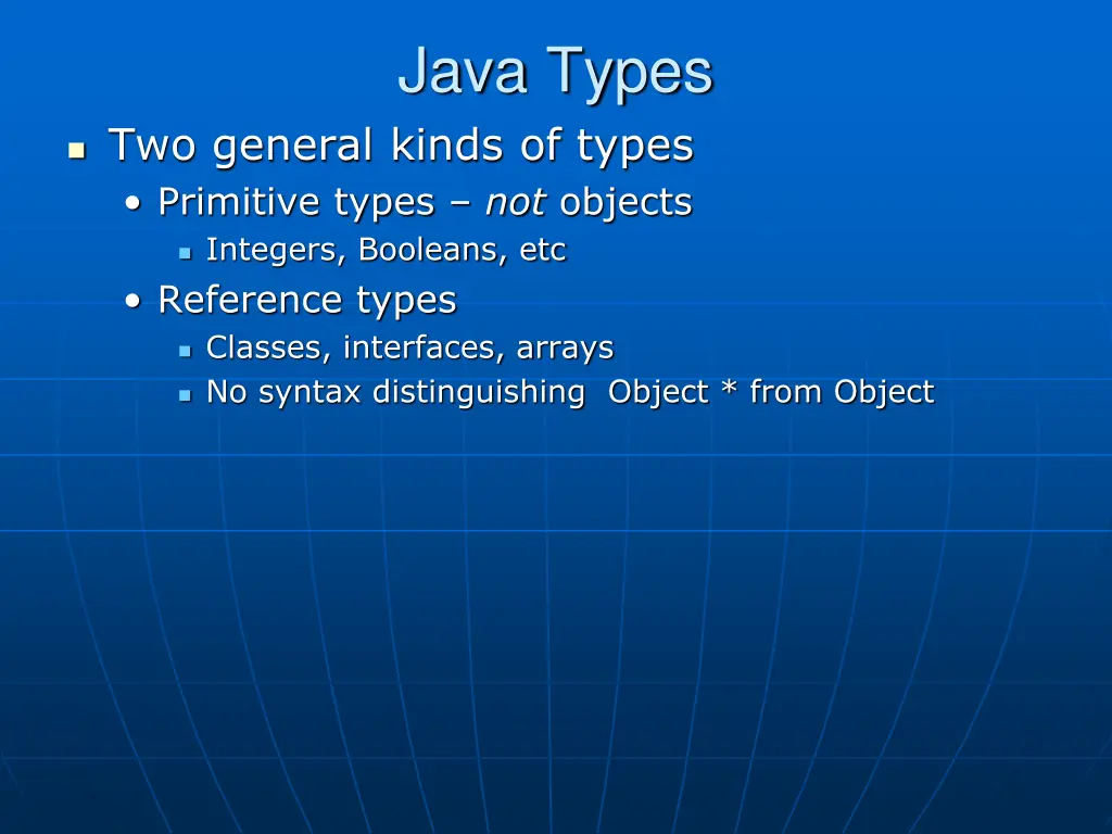 java types