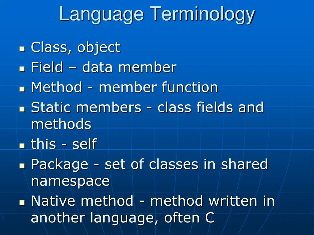 language terminology