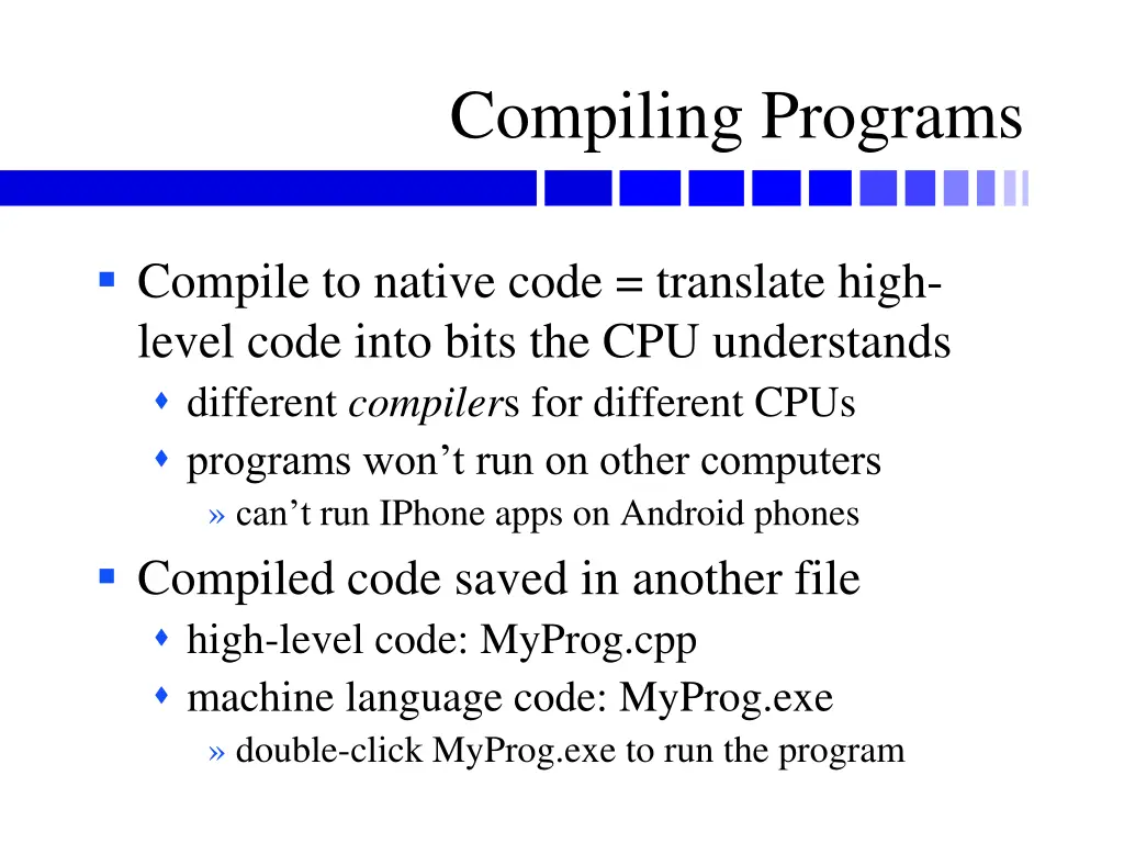 compiling programs