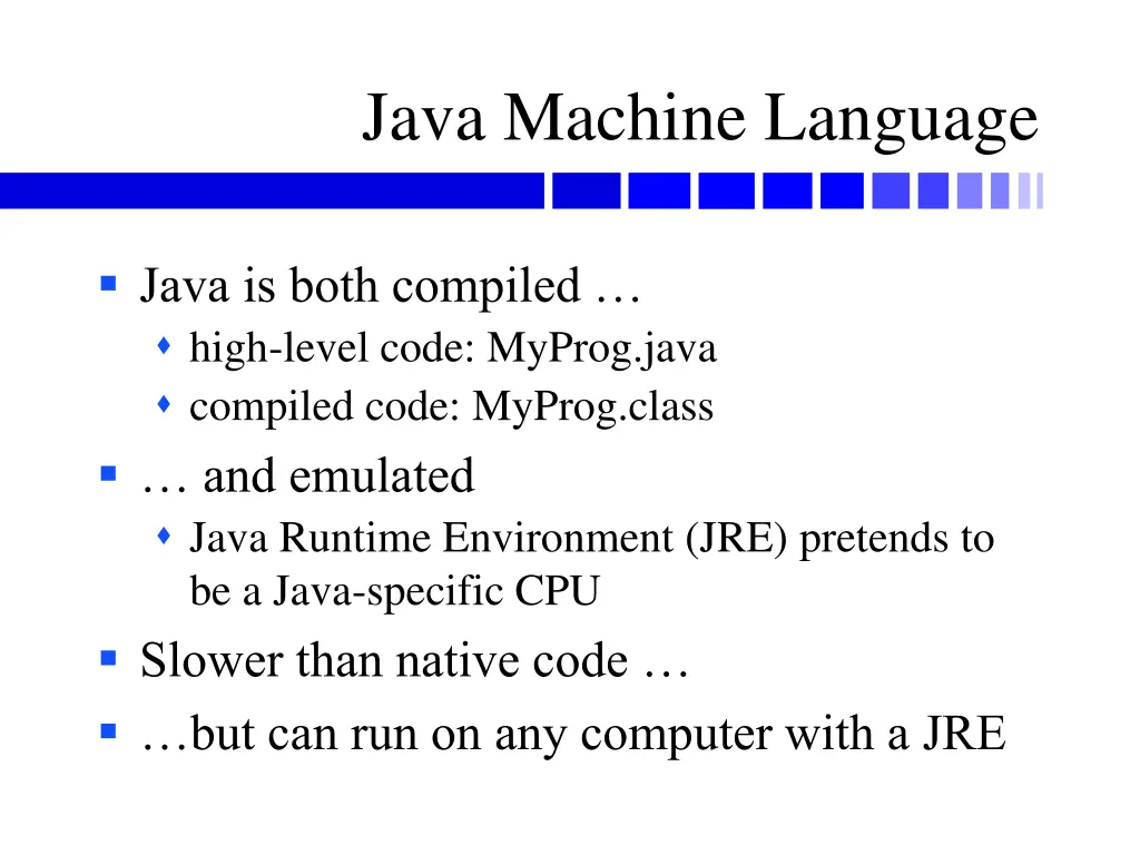 java machine language