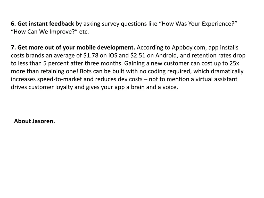 6 get instant feedback by asking survey questions