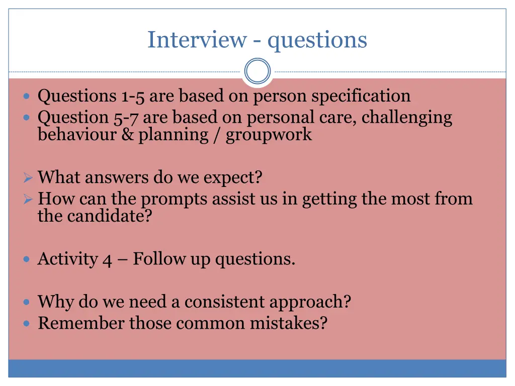 interview questions