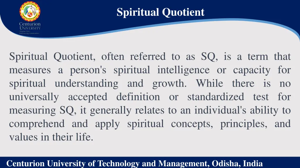 spiritual quotient