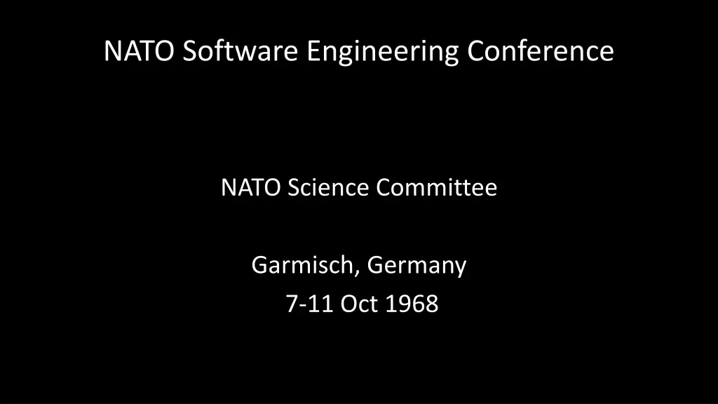 nato software engineering conference