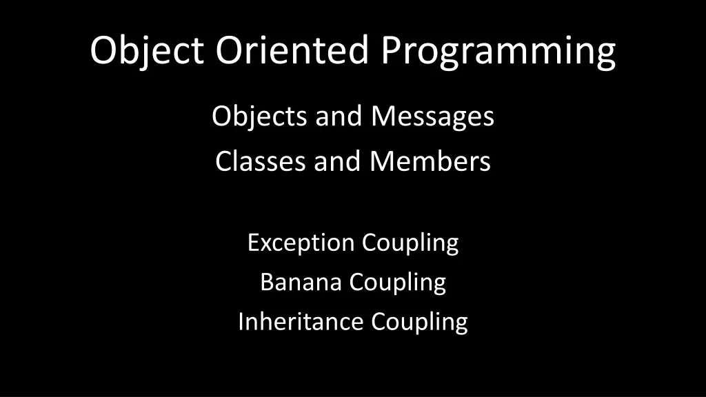 object oriented programming 4