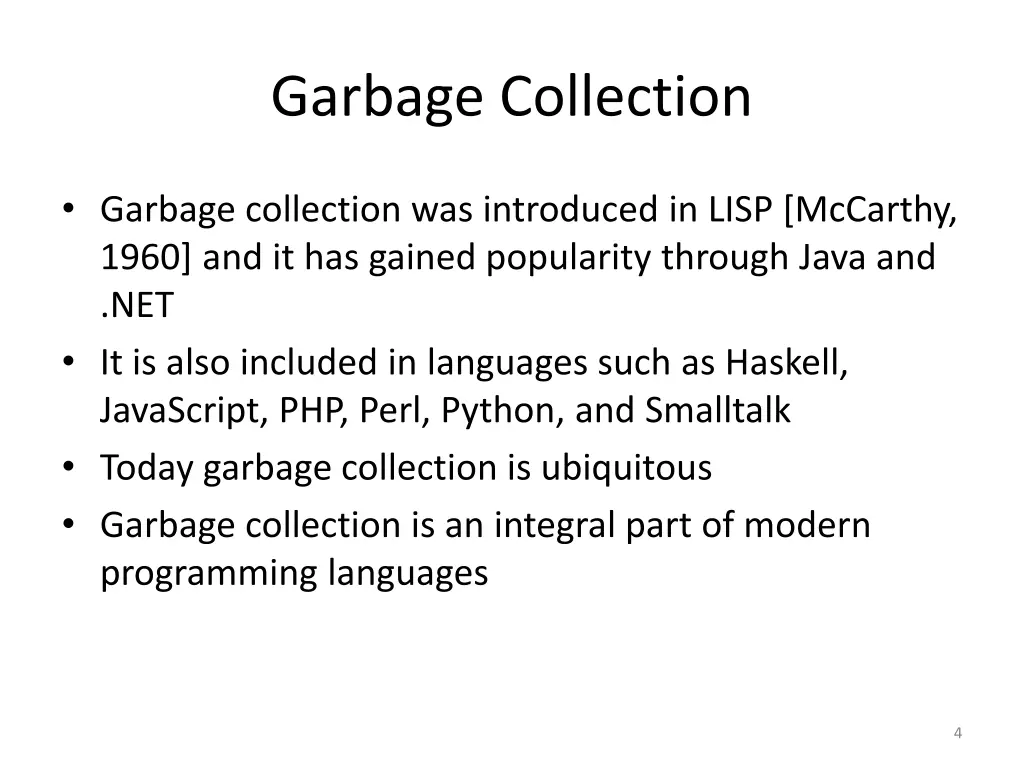 garbage collection 1