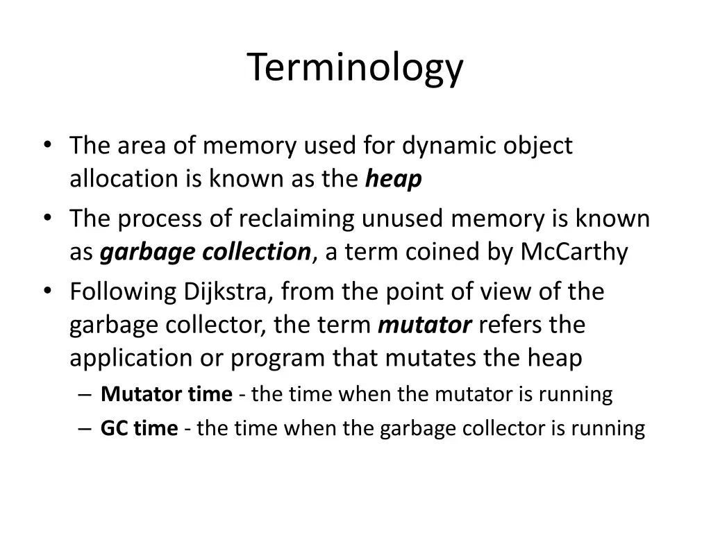 terminology