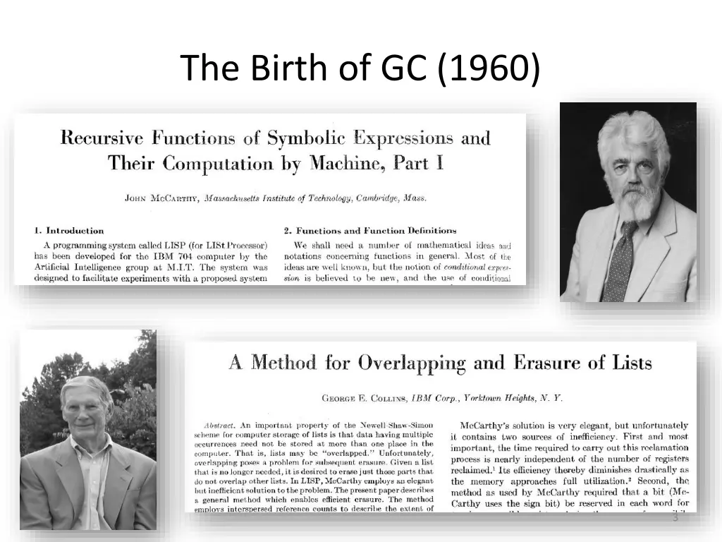 the birth of gc 1960