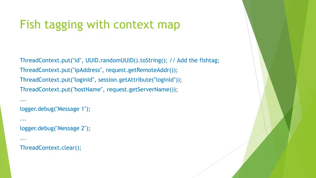 fish tagging with context map