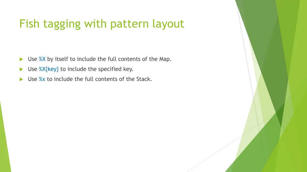 fish tagging with pattern layout