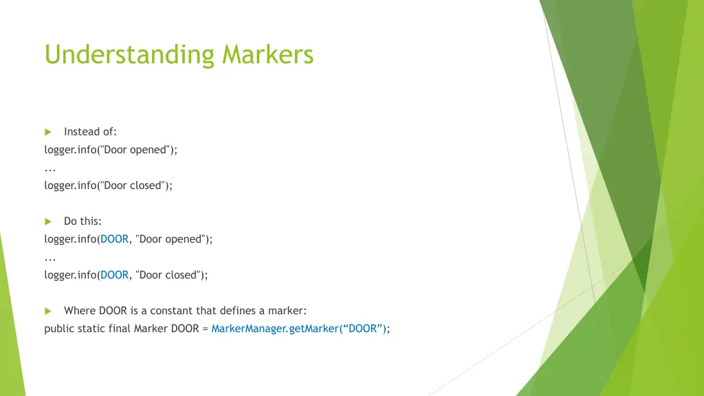 understanding markers