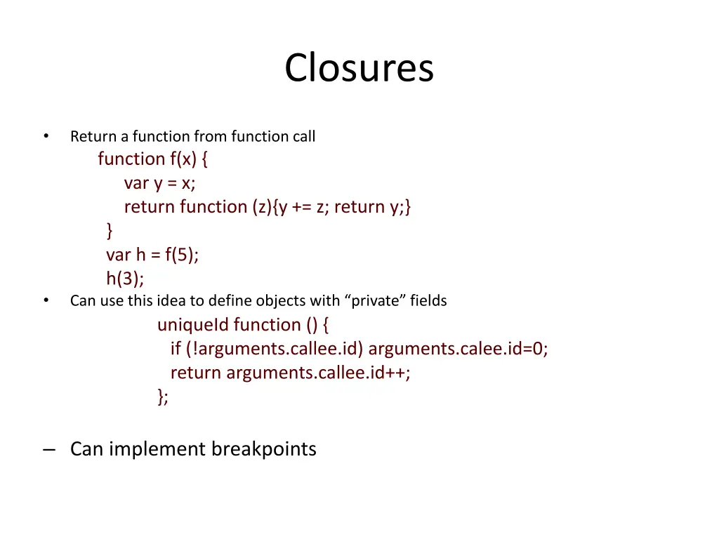 closures