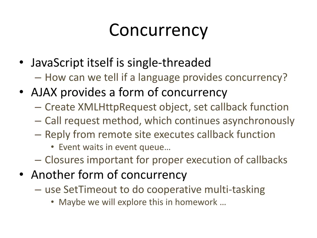 concurrency