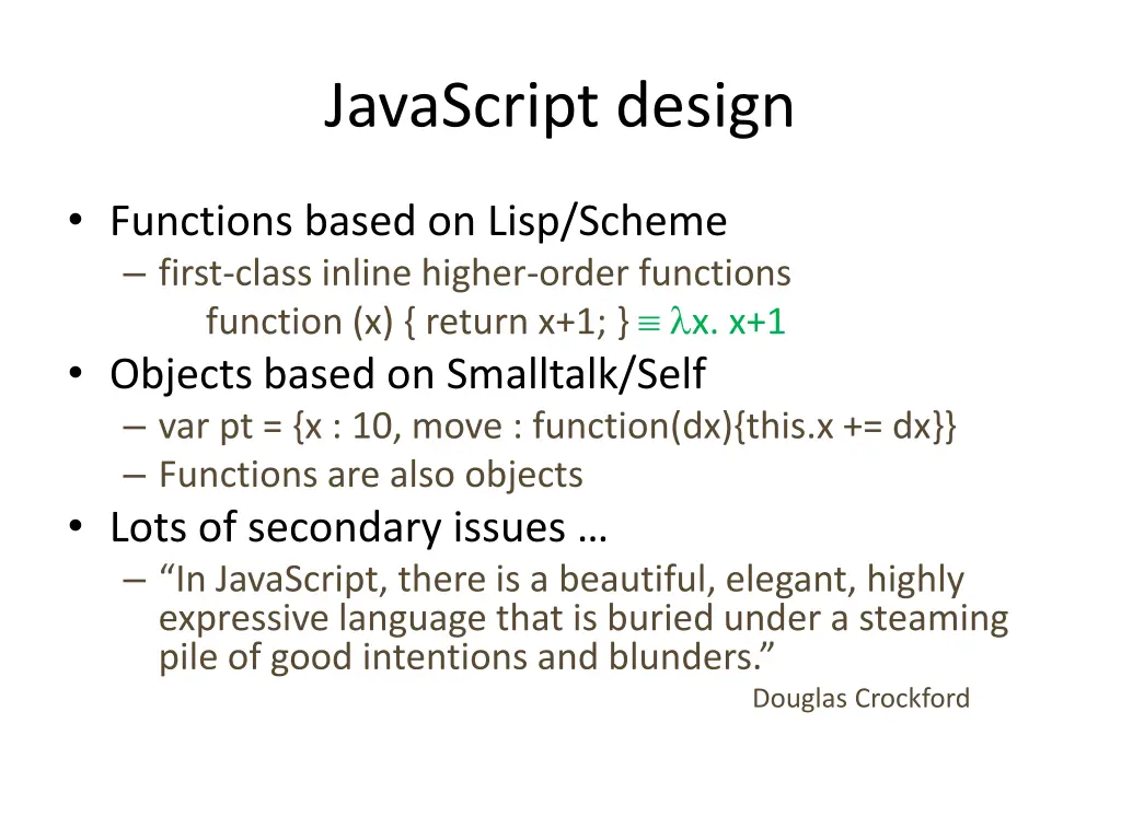 javascript design