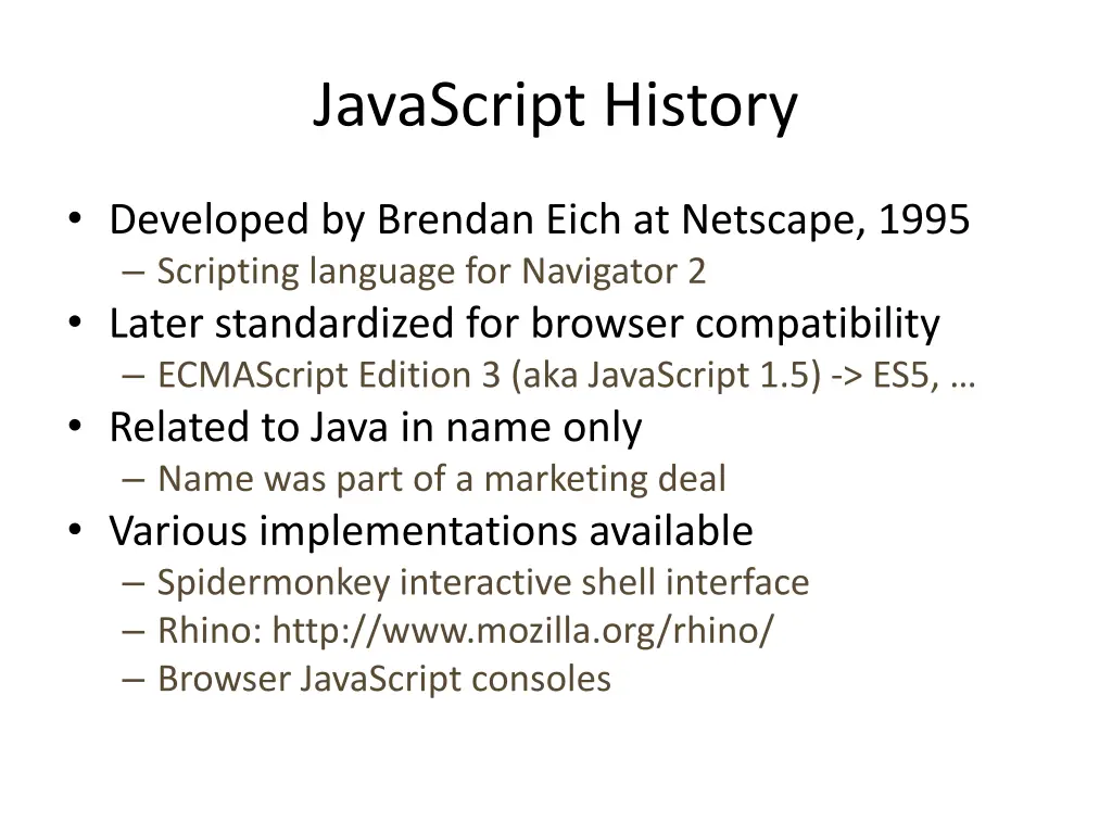 javascript history