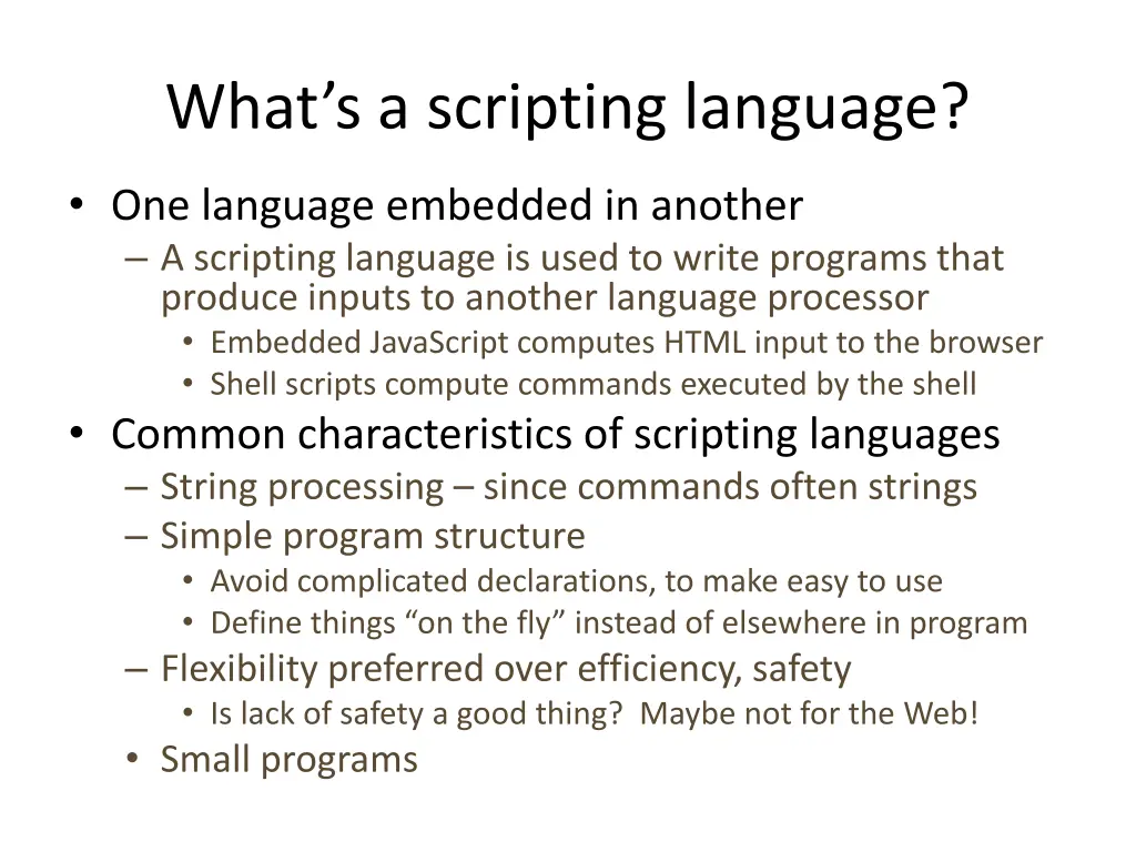 what s a scripting language