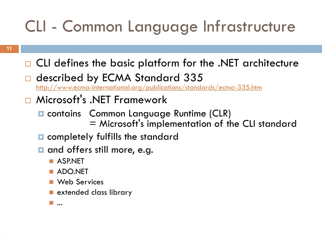 cli common language infrastructure