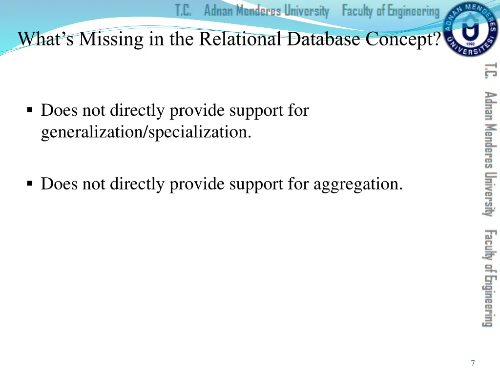 what s missing in the relational database concept 1