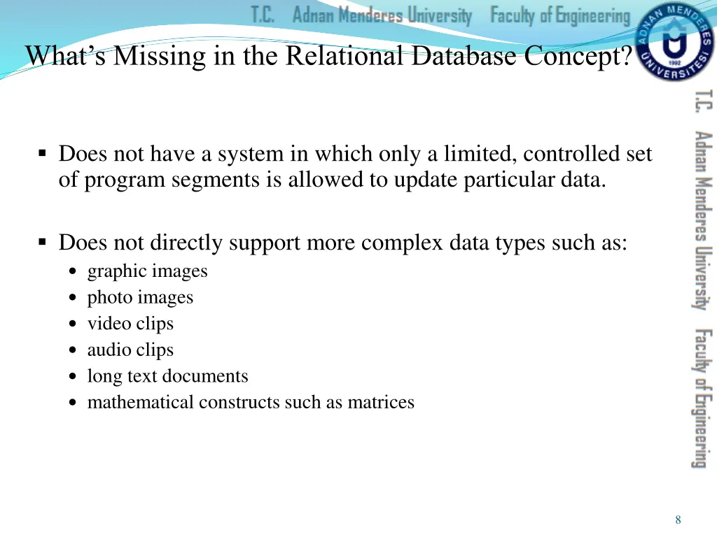 what s missing in the relational database concept 2