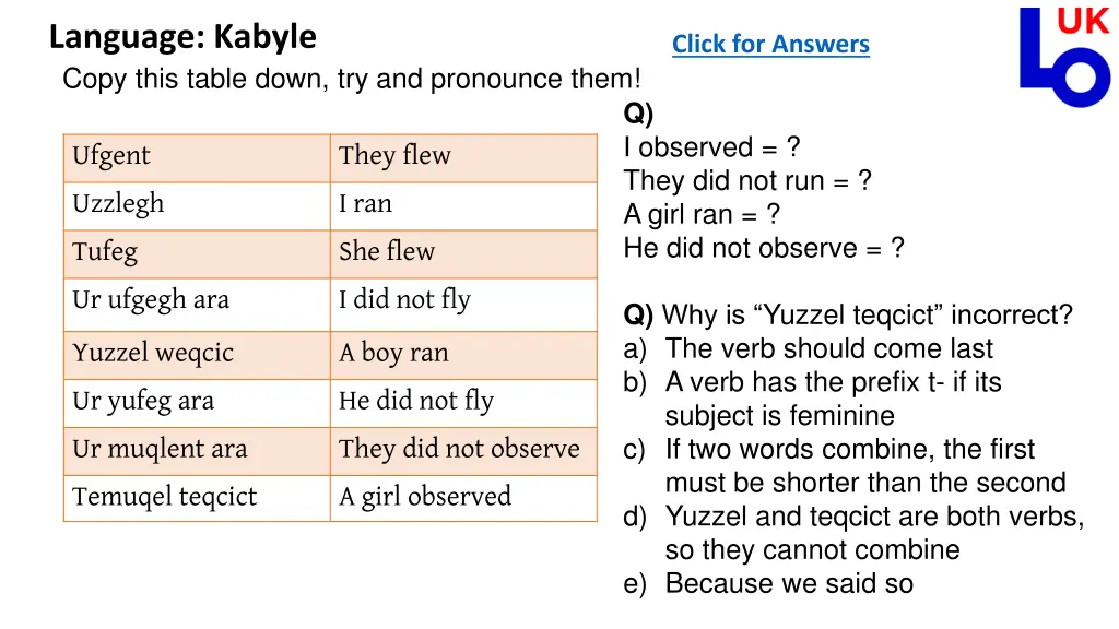 language kabyle copy this table down