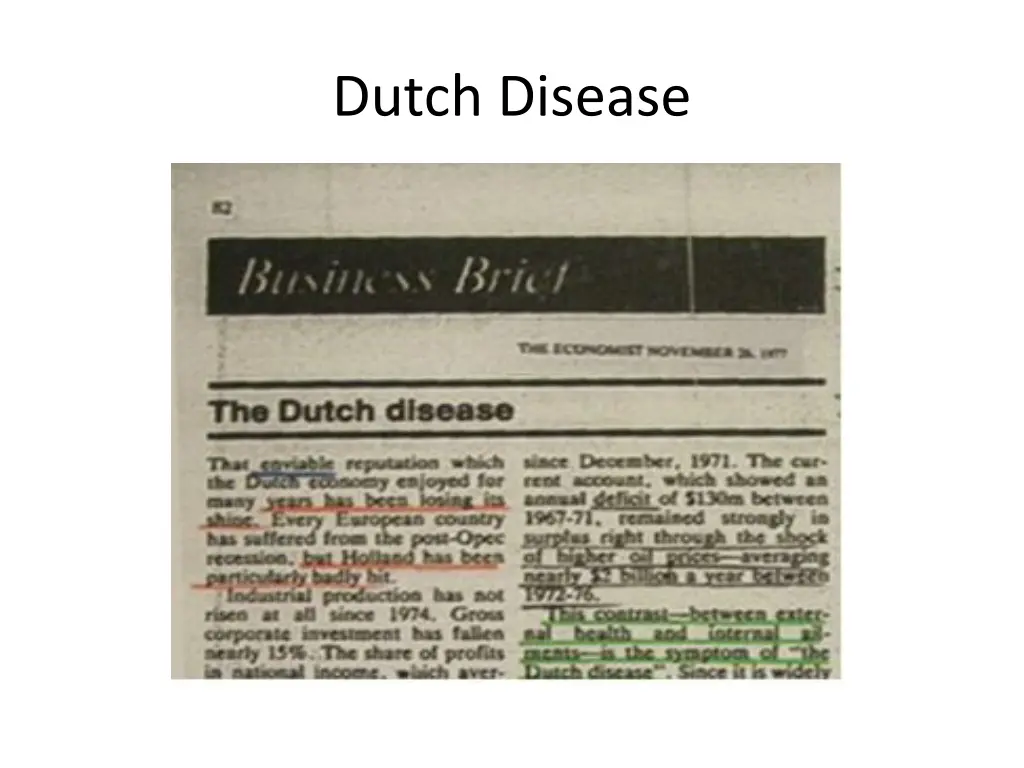 dutch disease